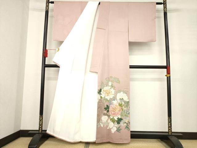 平和屋着物 創業460年 千總 色留袖 刺繍 花鳥文 金糸 金彩 正絹 ck