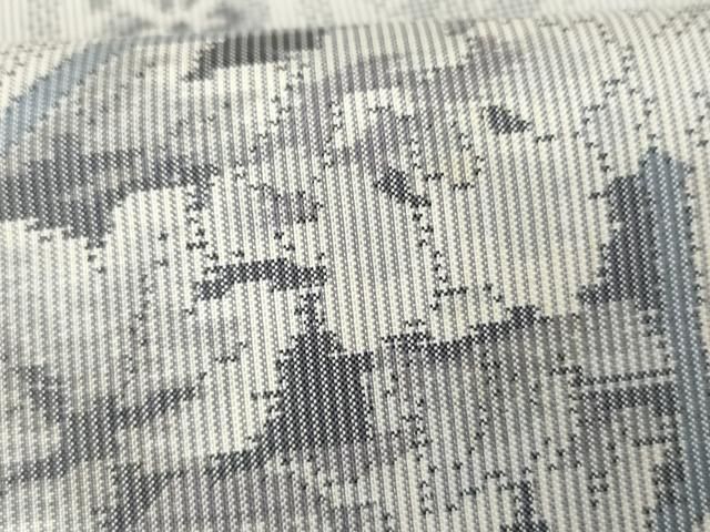  平和屋着物 本場大島紬 白大島 名匠たかし 手織り 一元7マルキ 総絣 蜀江花文 証紙付き 正絹 cs 紬 着物