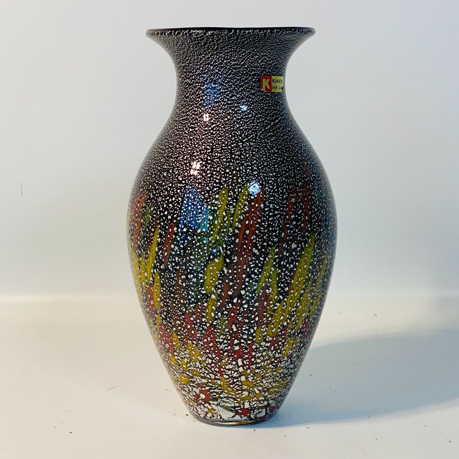 KURATA 花瓶 KURATA CRAFT GLASS フラワーベース 花瓶 昭和 ガラス細工 赤の通販 by