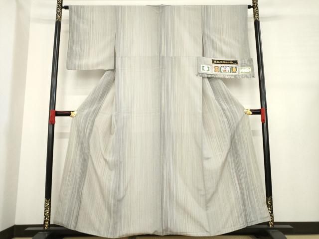 平和屋着物 本塩沢 やまだ織 証紙付き 正絹 ck