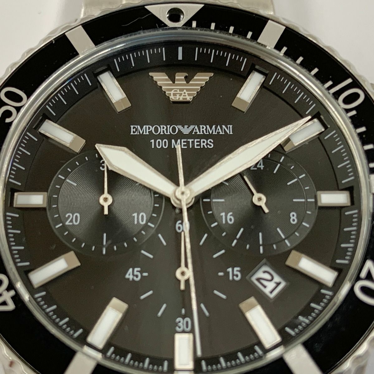 〇〇EMPORIO ARMANI エンポリオアルマーニ DIVER 100M アナログ 