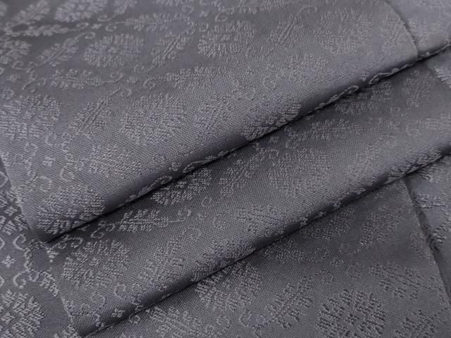 平和屋着物 お召 小葵地紋 紅掛花色 正絹 cs