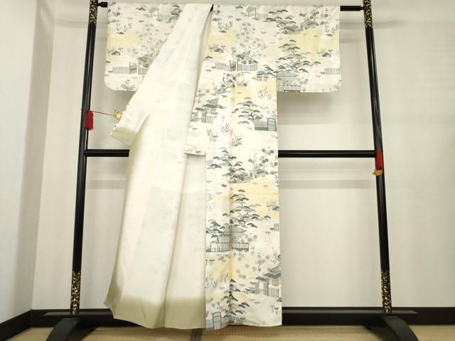 平和屋着物 本場染大島紬 訪問着 風景文 正絹 ck