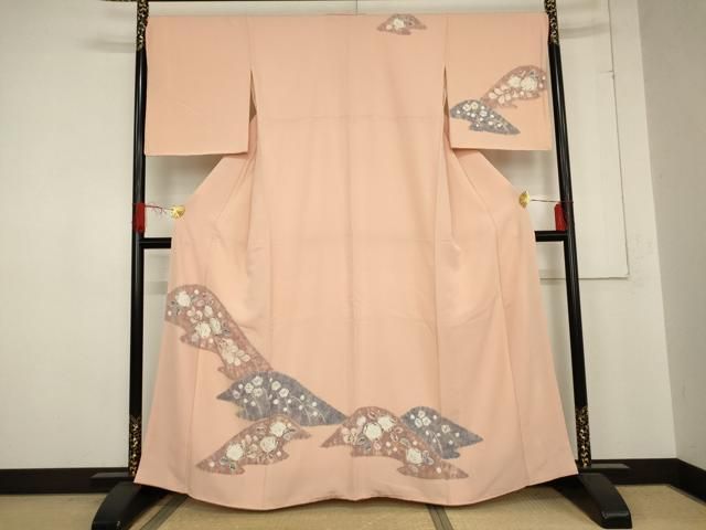 平和屋着物 訪問着 辻が花 絞り 正絹 cs