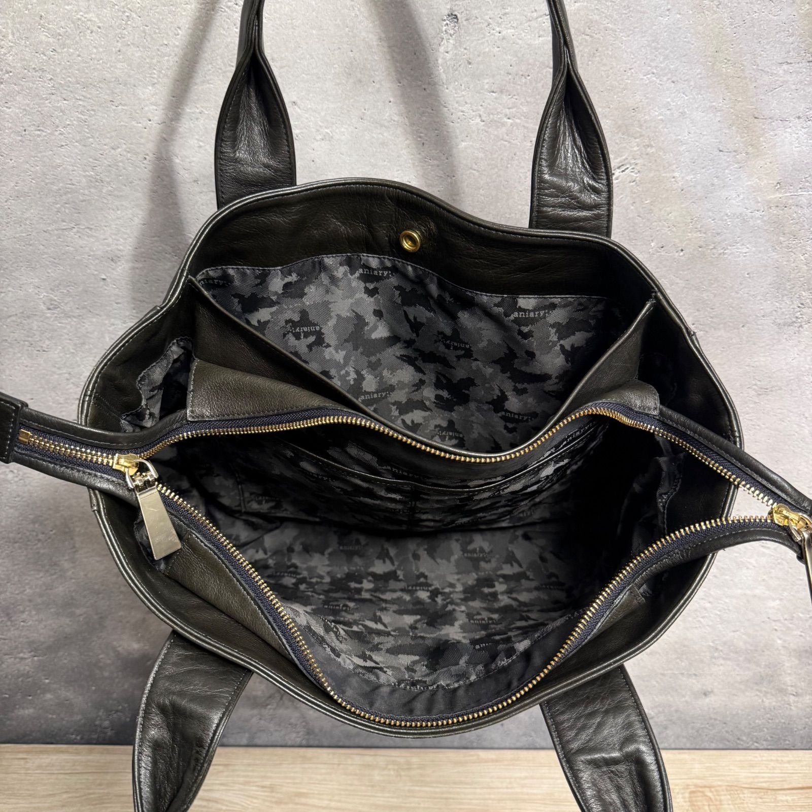 ✨aniary アニアリ レザートート ビジネスバッグ A4可 きれいめ