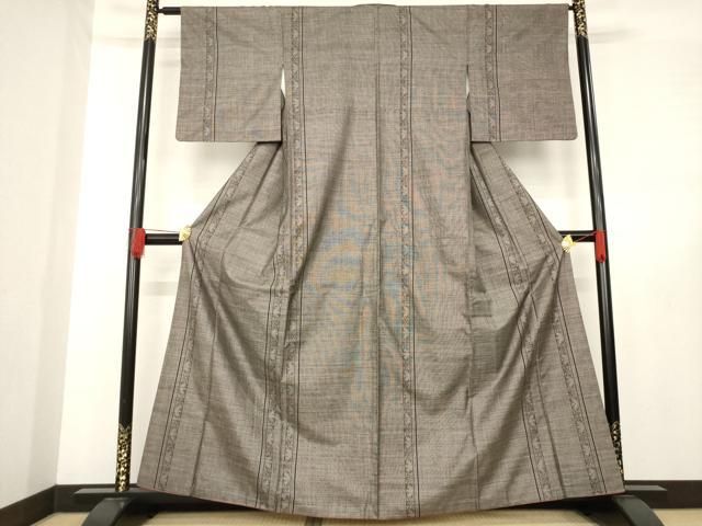 平和屋着物 本場大島紬 カタス9マルキ 間道 正絹 ck