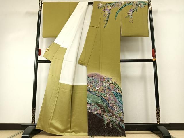 平和屋着物 訪問着 作家物 考美 辻が花 絞り 暈し染め 金彩 正絹 fy