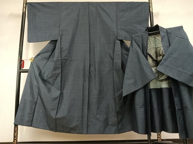 平和屋着物 男性 本場村山大島紬 アンサンブル 亀甲絣 正絹 fy