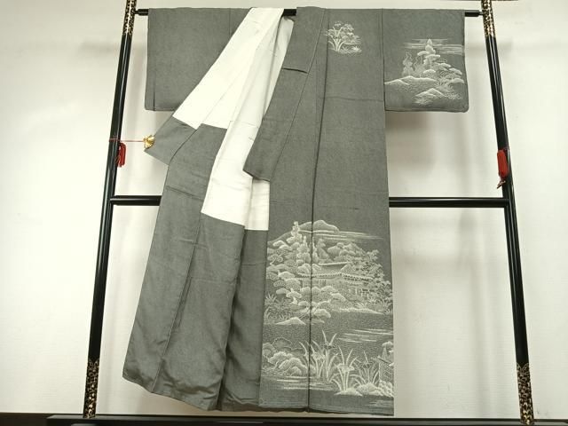 平和屋着物 訪問着 作家物 風景文 正絹 fy