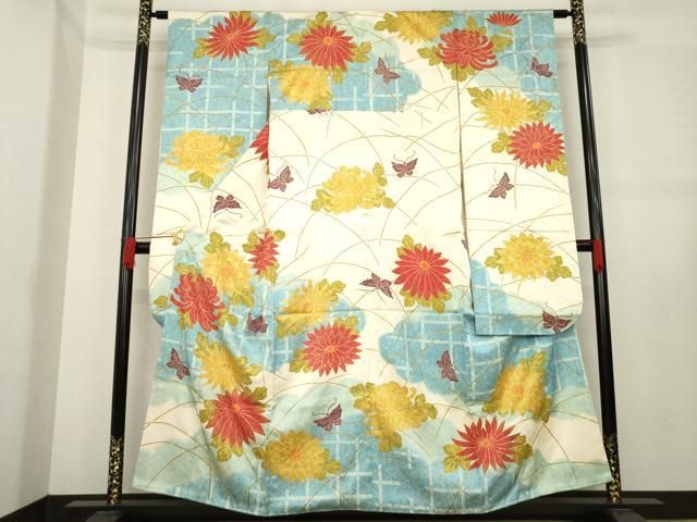 平和屋着物●豪華振袖　花蝶文　金彩　正絹　逸品　AABE2018ck 平和屋着物○豪華振袖 花蝶文 金彩 正絹 逸品 AABE2018ck - メルカリ