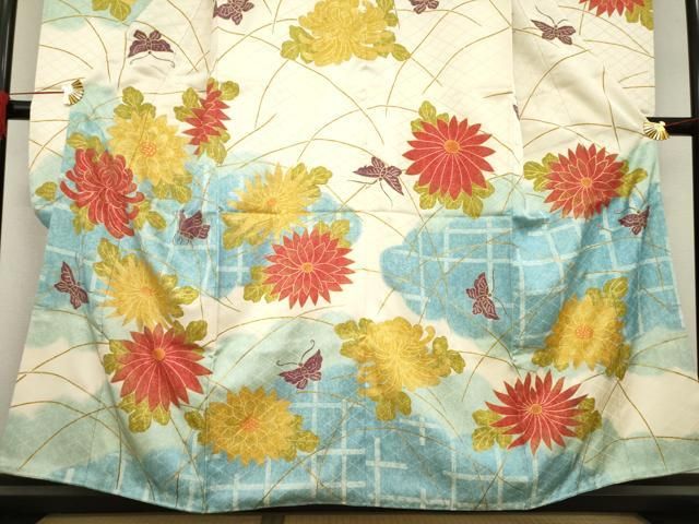 平和屋着物○豪華振袖 花蝶文 金彩 正絹 逸品 AABE2018ck - メルカリ