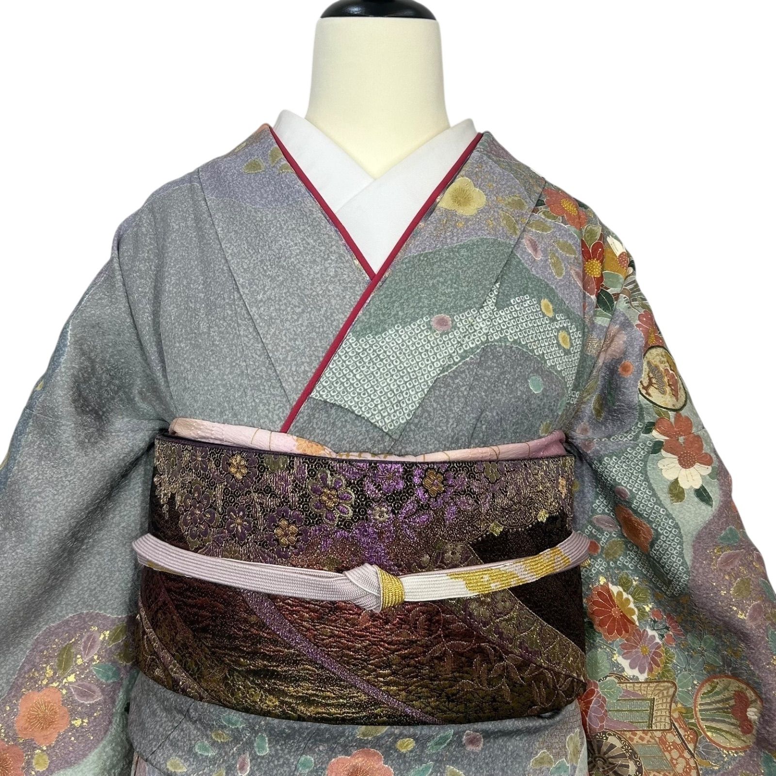 訪問着 辻が花 着物 正絹 - メルカリ