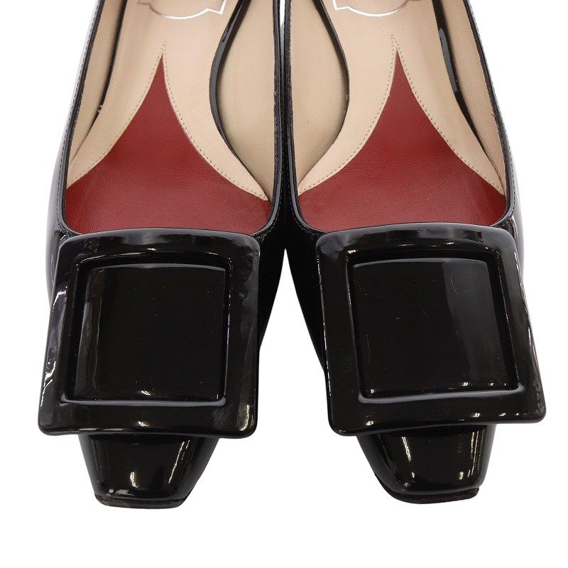 ロジェヴィヴィエ ROGER VIVIER ジュエル ヒール パテントレザー