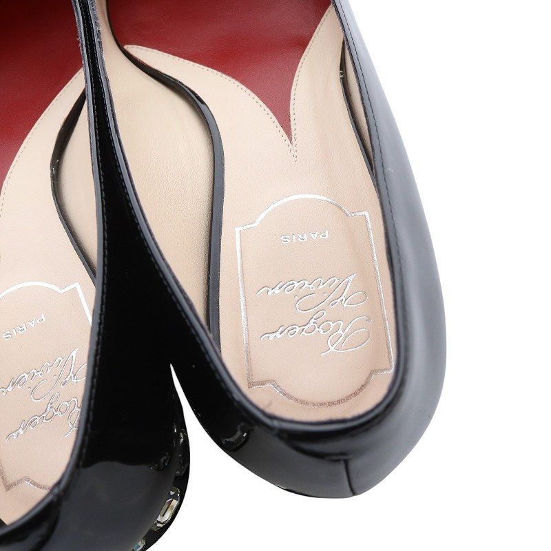 ロジェヴィヴィエ ROGER VIVIER ジュエル ヒール パテントレザー