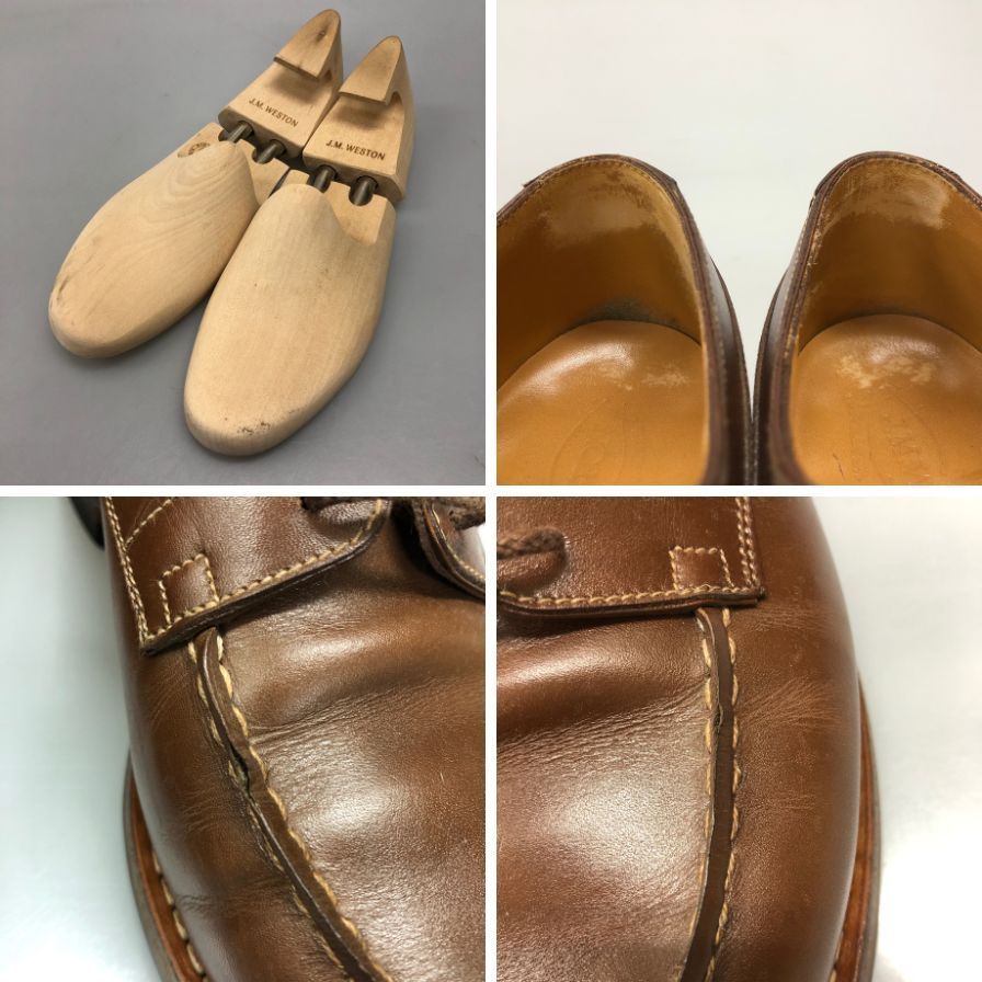 ジェイエムウエストン レザーシューズ Uチップ 641 ゴルフ カーフ タン