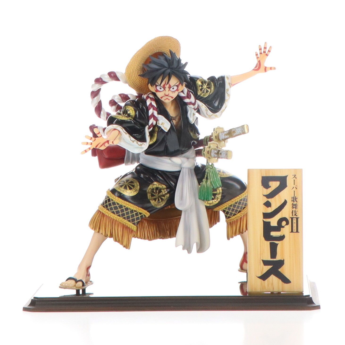 ワンピース　KABUKI ルフィ　再演　メガハウス　pop 新品未開封 Portrait.Of.Pirates ワンピース 『KABUKI EDITION』 モンキー・D