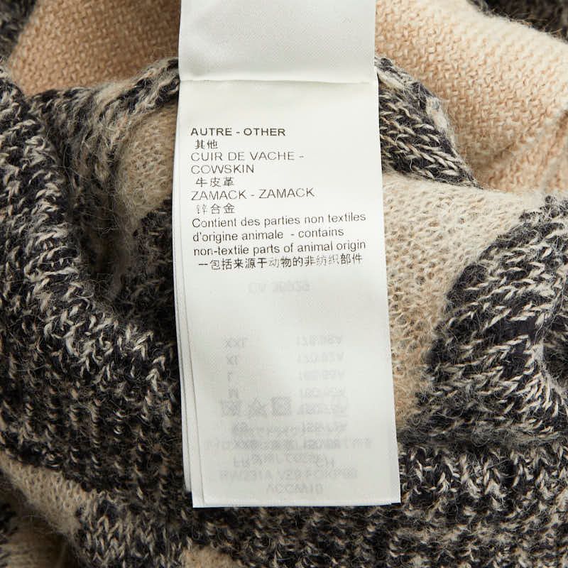  ルイ ヴィトン ニット バミューダパンツ サイズM グレー オフホワイト ウール リネン コットン アルパカ レディース LOUIS VUITTON 1 0245254 その他 メンズ