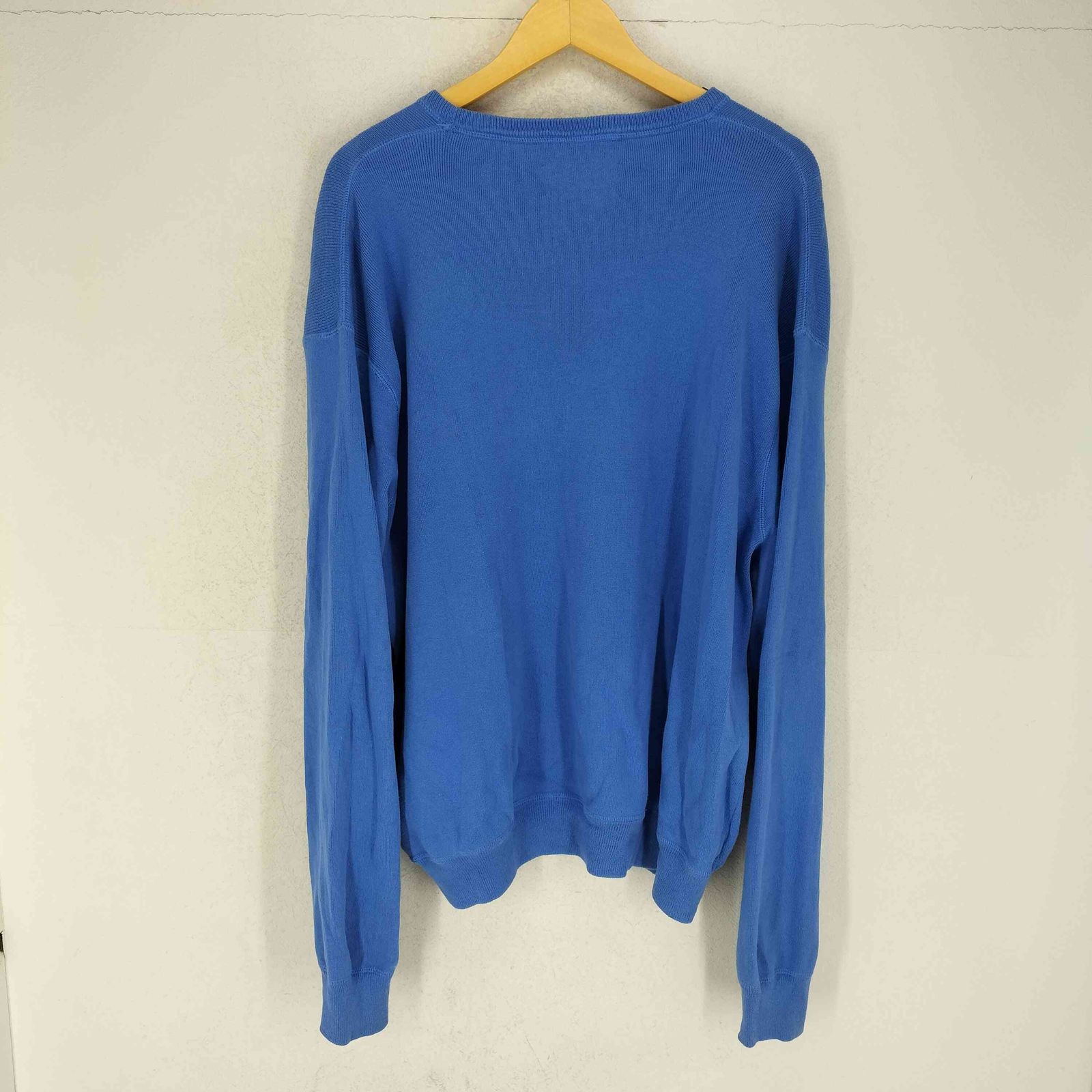 Polo by RALPH LAUREN(ポロバイラルフローレン) 90s Vガゼット ポニー刺繍クルーネックニット メンズ  XXL【中古】【ブランド古着バズストア】 ポロバイラルフローレン Polo by RALPH LAUREN 90s Vガゼット ポニー