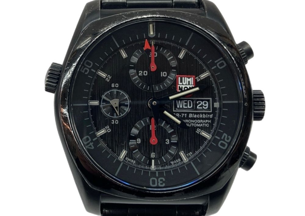 ルミノックス LUMINOX Blackbird ブラック バード 9080シリーズ クロノグラフ 10気圧防水 腕時計 ウォッチ 黒 SR-71 メンズ腕時計ブラック 104 T-40