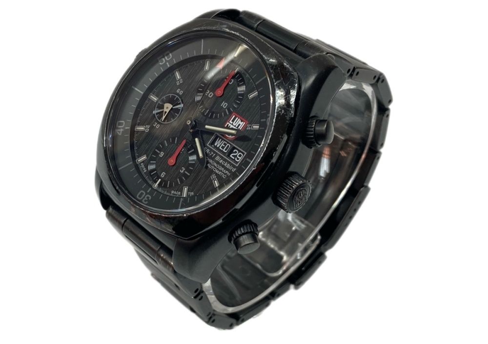 ルミノックス LUMINOX Blackbird ブラック バード 9080シリーズ クロノグラフ 10気圧防水 腕時計 ウォッチ 黒 SR 71 メンズ腕時計ブラック 104 T 40