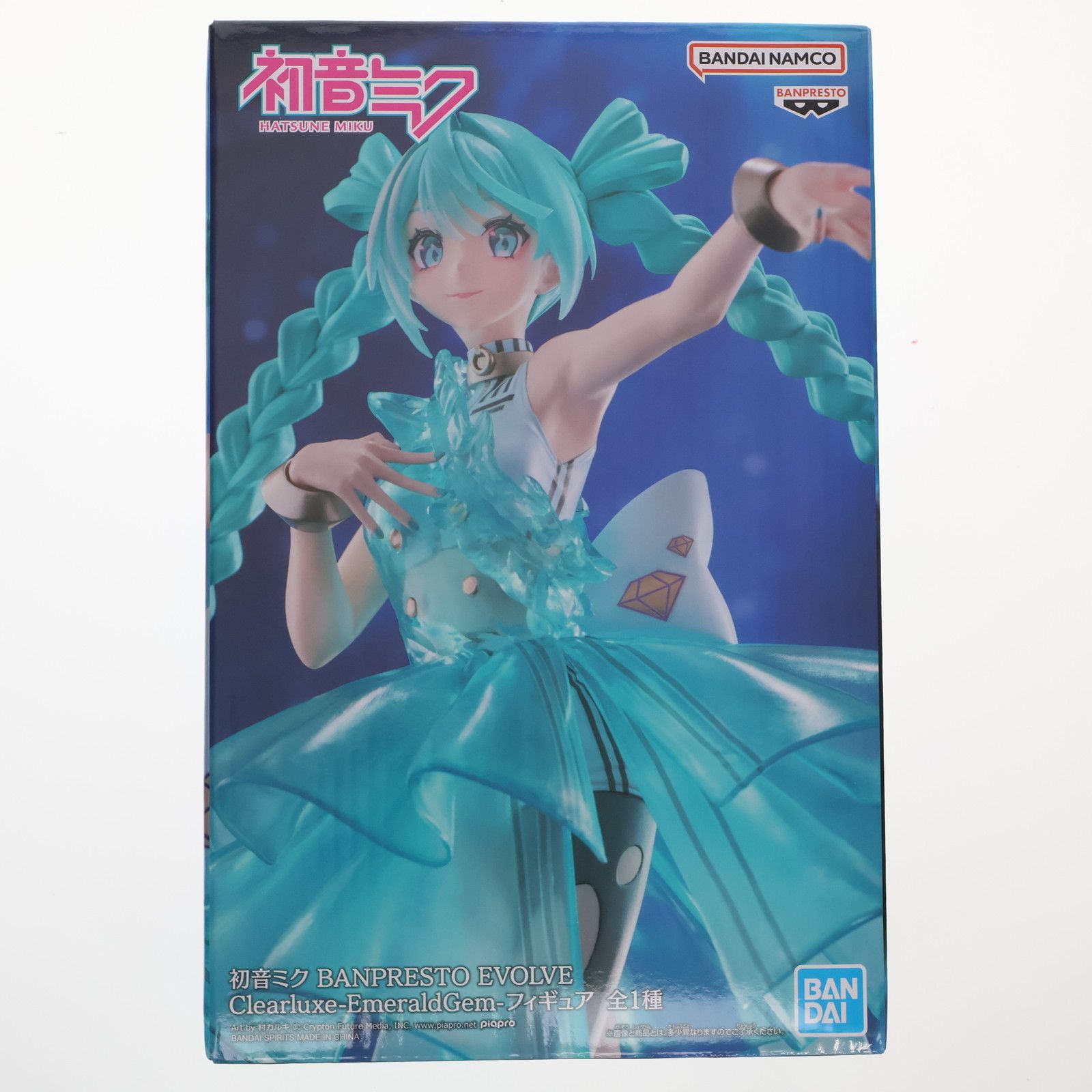 初音ミク　プライズフィギュアセット 初音ミク BANPRESTO EVOLVE Clearluxe-EmeraldGem-フィギュア プライズ