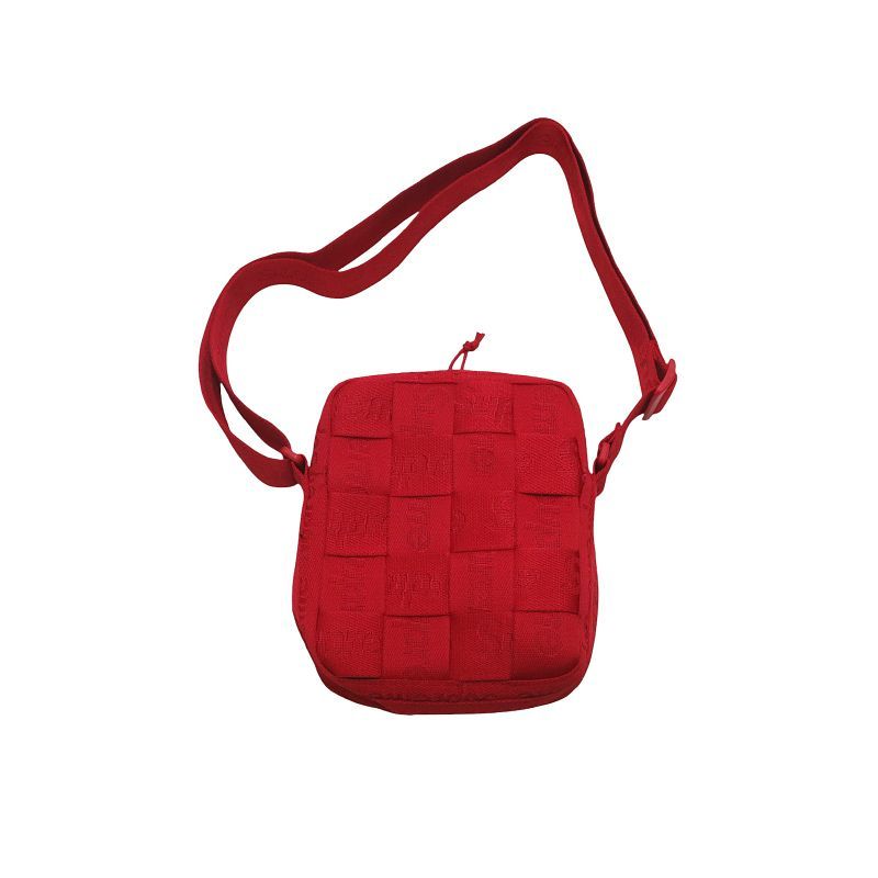 新品同様 SUPREME シュプリーム 23SS WOVEN SHOULDER BAG ウーブン 