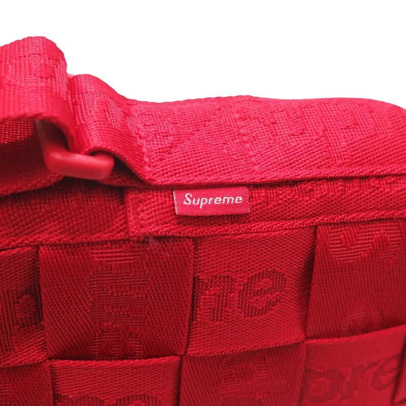 新品同様 SUPREME シュプリーム 23SS WOVEN SHOULDER BAG ウーブン 