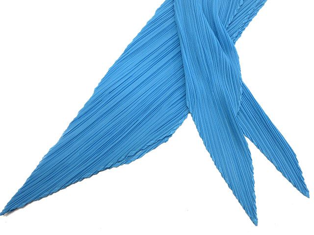 プリーツプリーズ PLEATS PLEASE スカーフ ストール ブルー イッセイ