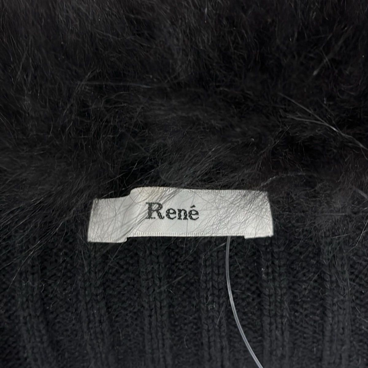 Rene(ルネ) ブルゾン サイズ36 S レディース美品 - 黒 長袖/ニット