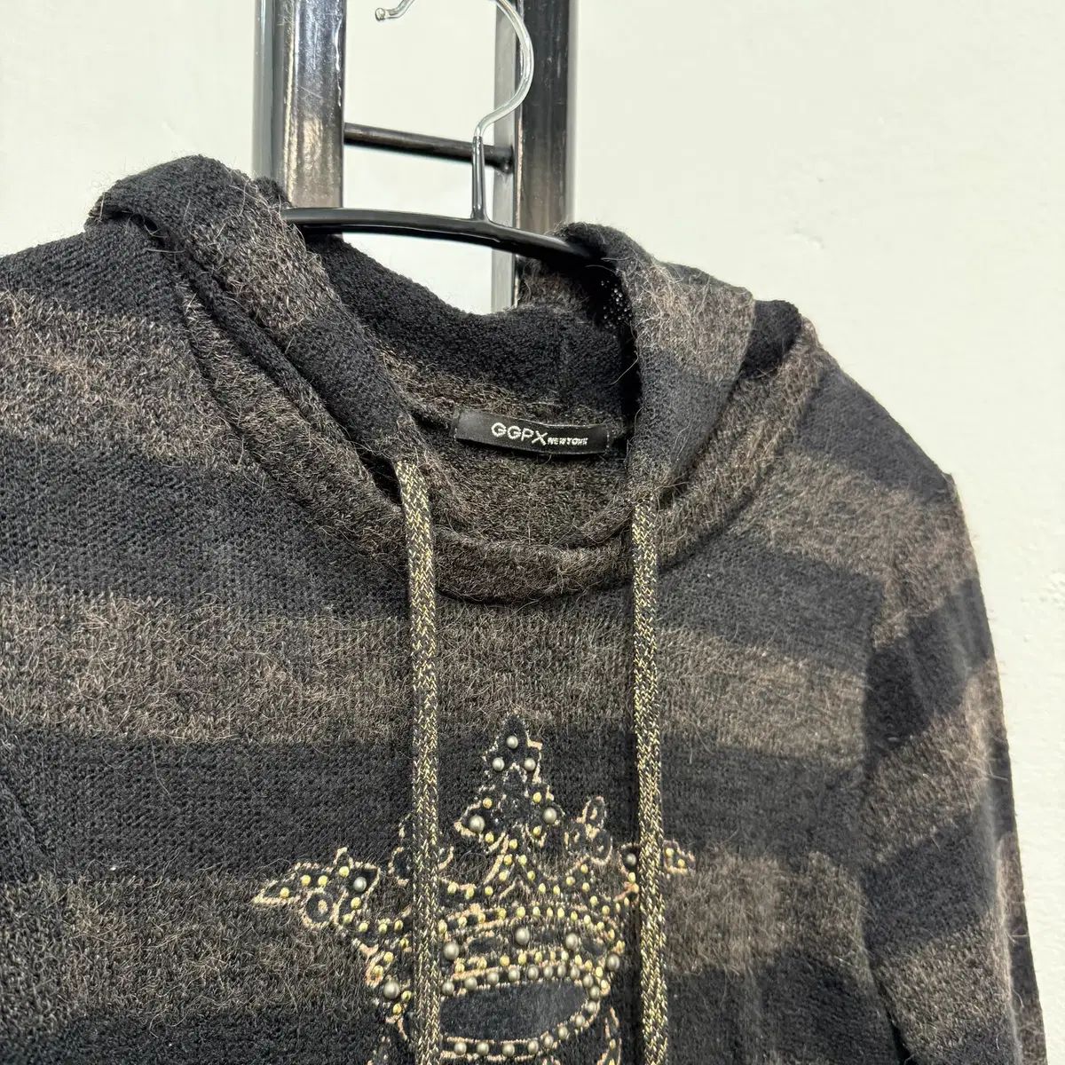 S)Zizi GUCCI グッチ GGPX ニット フード付きニット ボーダー柄 2894