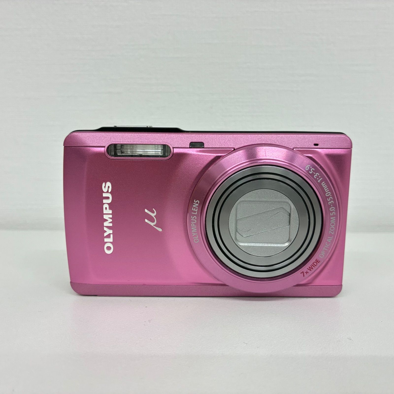 【OLYMPUS】μ-7050 コンパクト デジカメ/ピンク 動作確認済 美品 OLYMPUS μ-7050 オリンパス ミューシリーズ コンパクトデジタル
