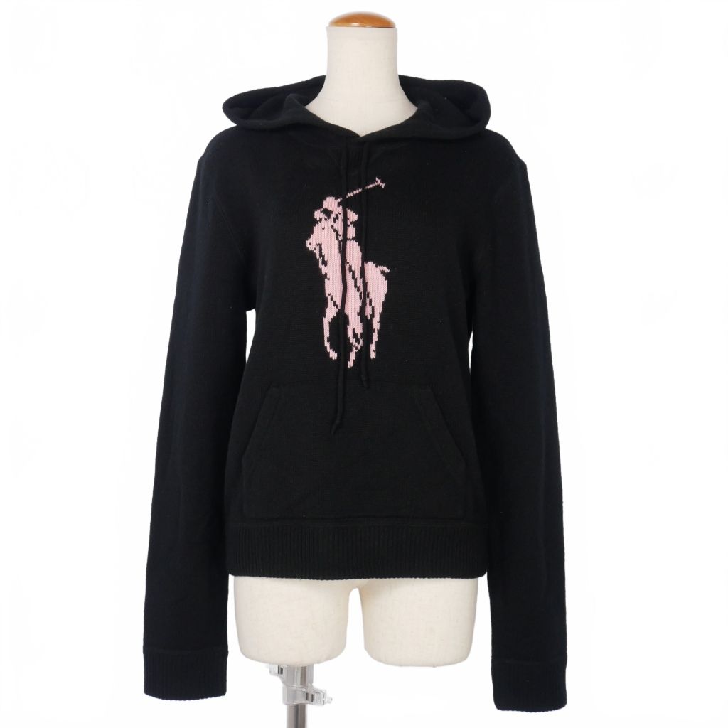 【RALPH LAUREN】ラルフローレン ニット パーカー カシミヤ100 古着 Polo Ralph Lauren ソリッド ワッフル 100% カシミア ニット