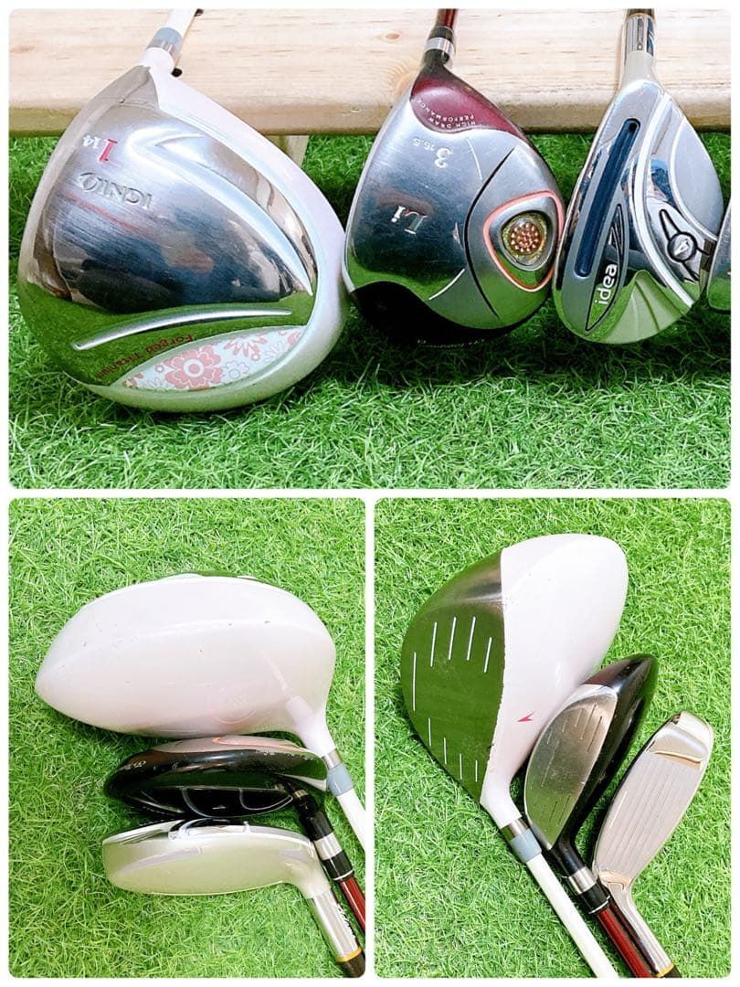 9.初心者オススメ　ゴルフクラブ　レディースセット　ルコック　右利き　12本 2.初心者オススメ ゴルフクラブ レディースセット 右利きFLEX L