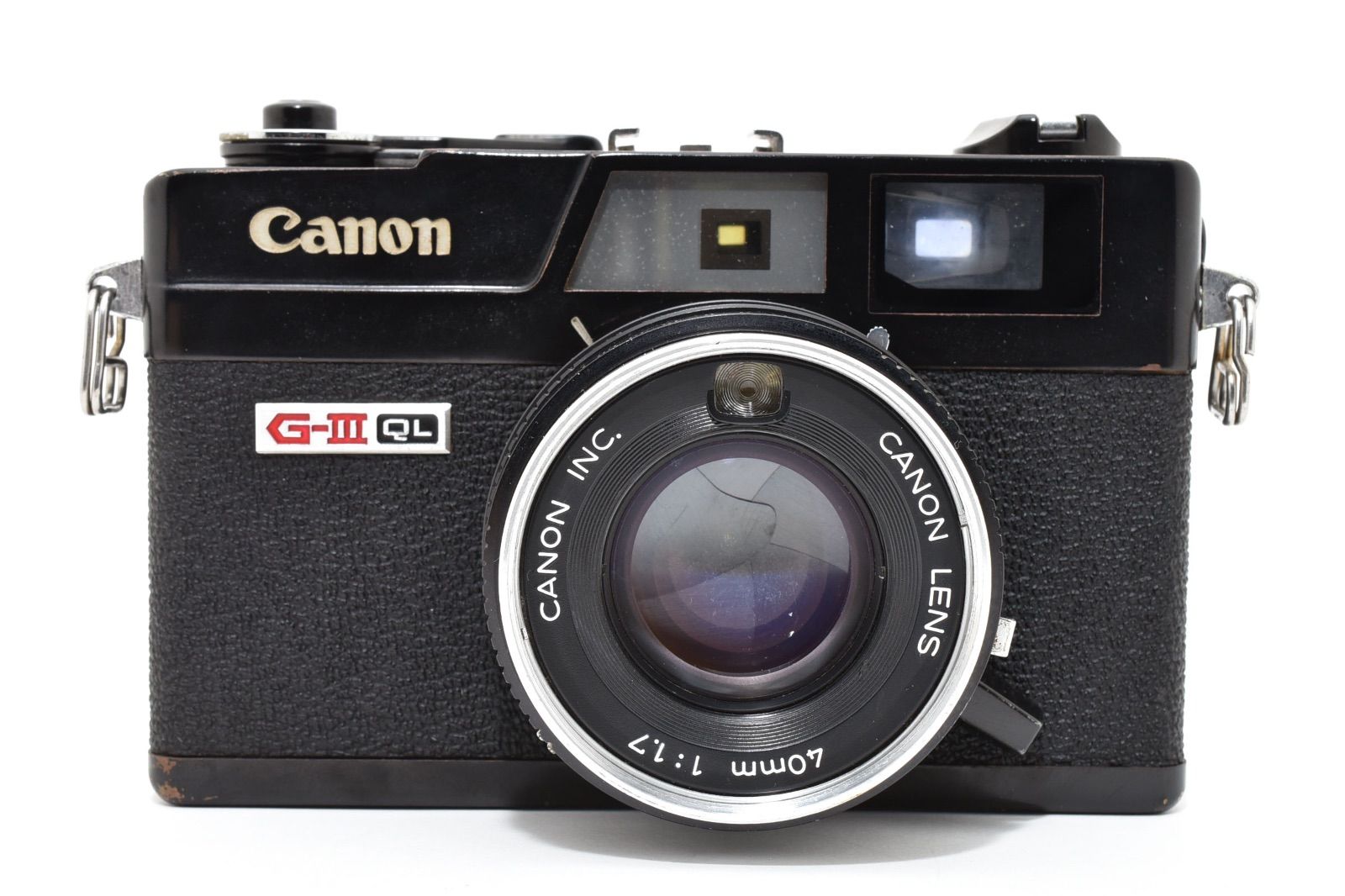 シャッター 露出計OK!! Canon キャノン Canonet QL 17 G III 3 ブラックペイント 40 mm F 1 7 レンジファインダー コンパクトフィルムカメラ ＃3467