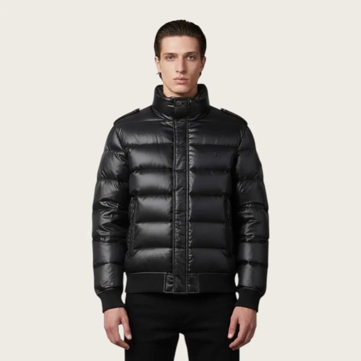 週末限定お値下げ❗️２〜3回着用❗️BURBERRY BLACK LABEL L L/ BURBERRY BLACK LABEL ロゴ ナイロン グースダウン - メルカリ