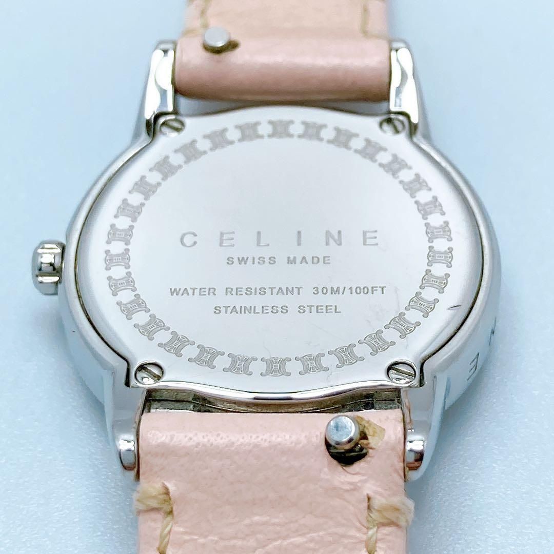 592 セリーヌ トリオンフ ラウンド マカダム ピンク 腕時計 希少