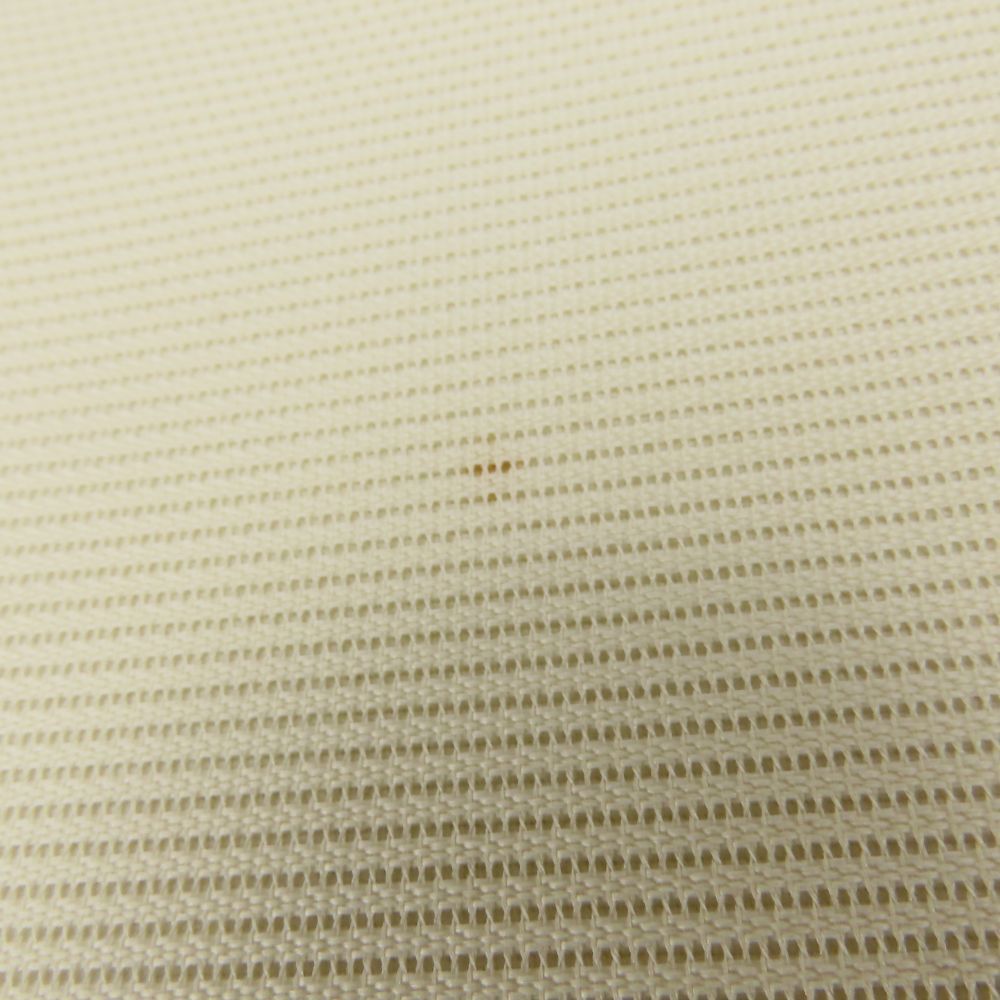 中古】 名古屋帯 しつけ糸あり 正絹(金銀糸除く) 銀糸 アイボリー系