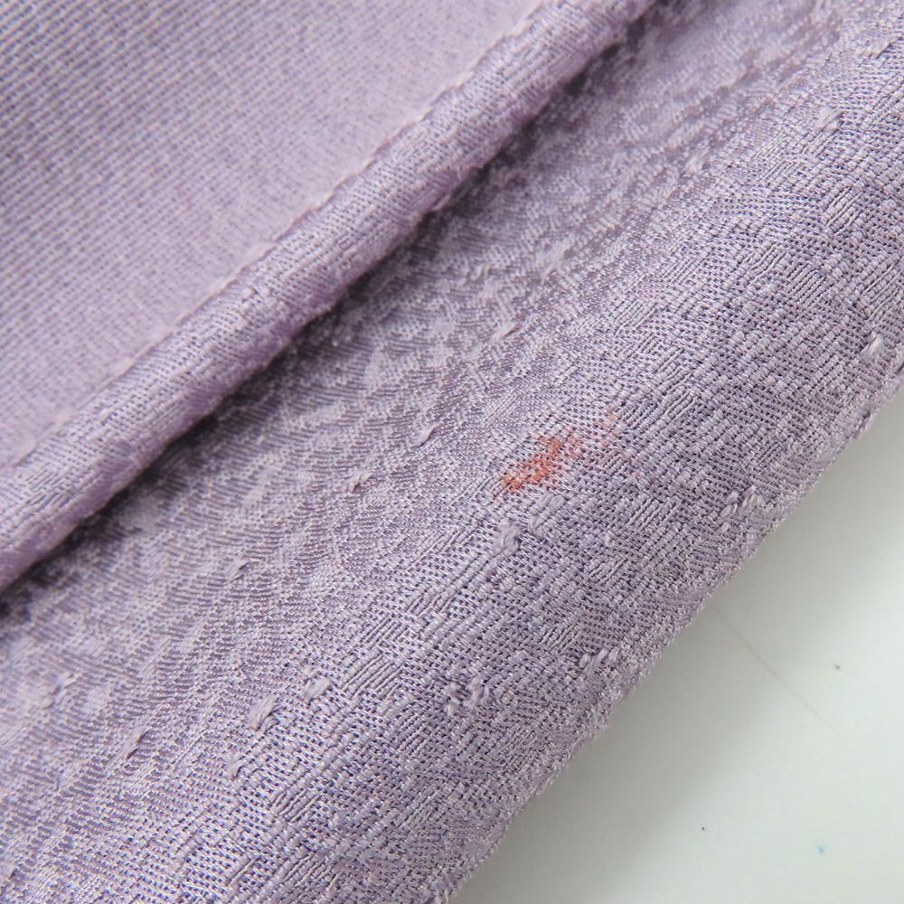 中古 未使用展示品 反物 光雅染 夢彩胡蝶 正絹 くすみ藤 パープル系 ぼかし 作家 村上伸一郎 落款あり 和装 呉服 和服 きもの レディース 女性 中古】未使用展示品 反物 光雅染 夢彩胡蝶 正絹 くすみ藤 パープル系