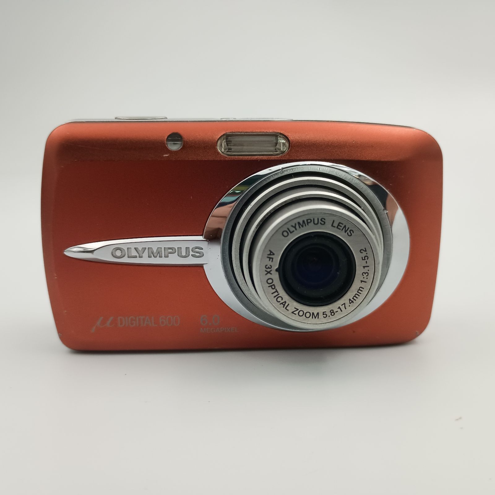 OLYMPUS μ DIGITAL 600 COMPACT CAMERA Red オリンパス コンパクト
