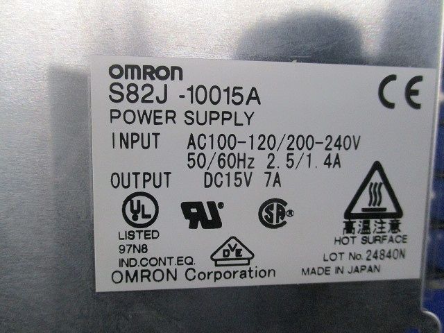 材料・資材 スイッチング・パワーサプライ S82J-10015A
