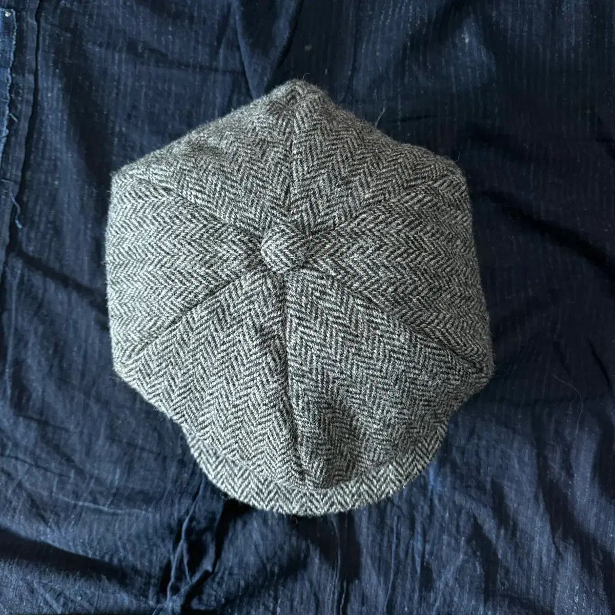 ハリーツイード ヘリンボーン ツイード ウール ニュースボーイハット 60 62