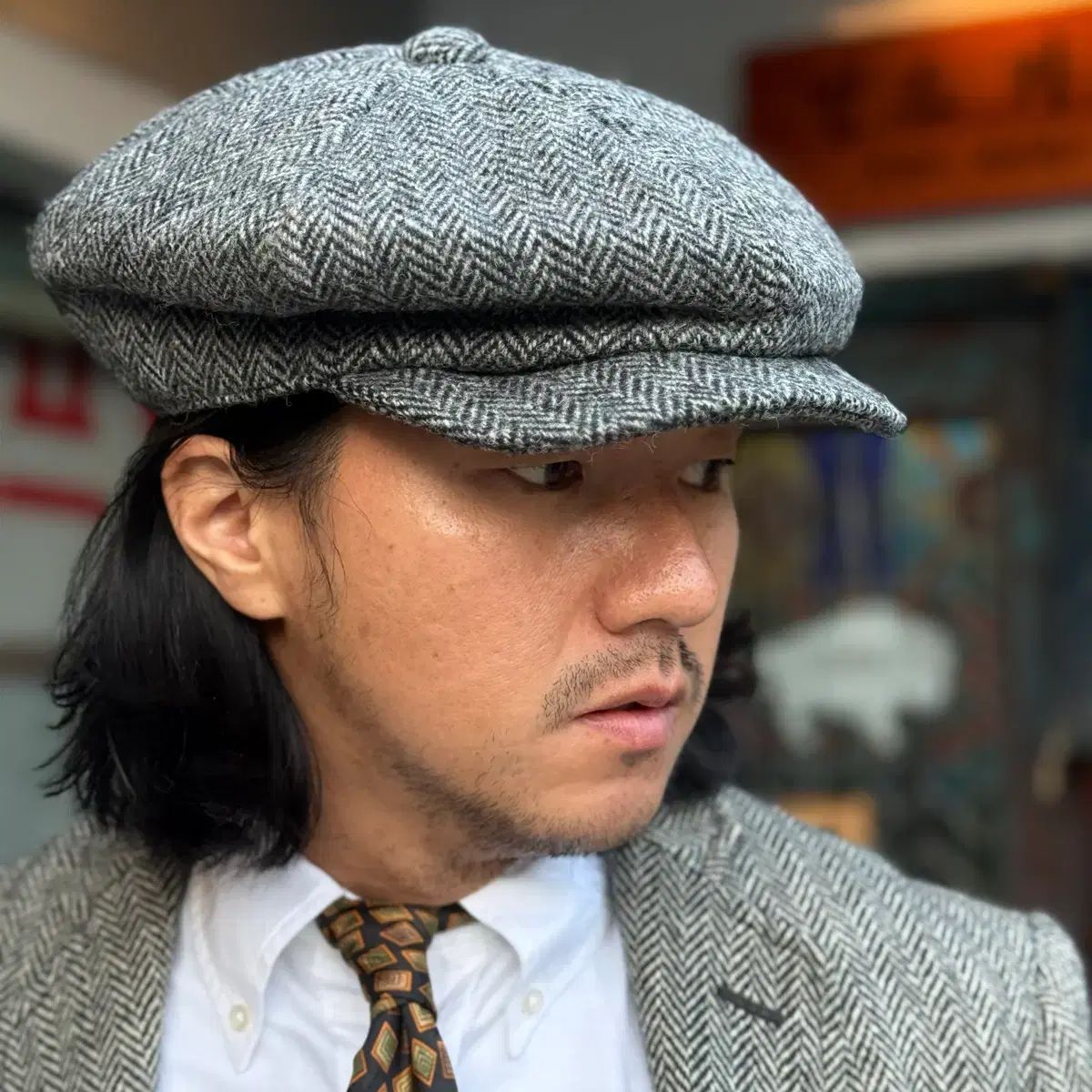  ハリーツイード ヘリンボーン ツイード ウール ニュースボーイハット 60 62 その他 帽子