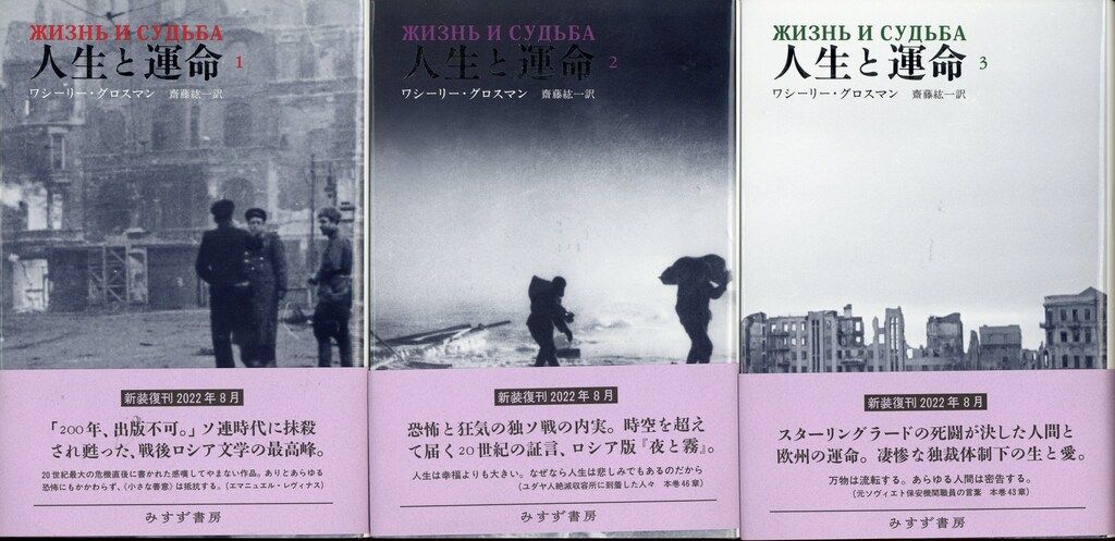 ワシーリー グロスマン 人生と運命 新装版 全3揃