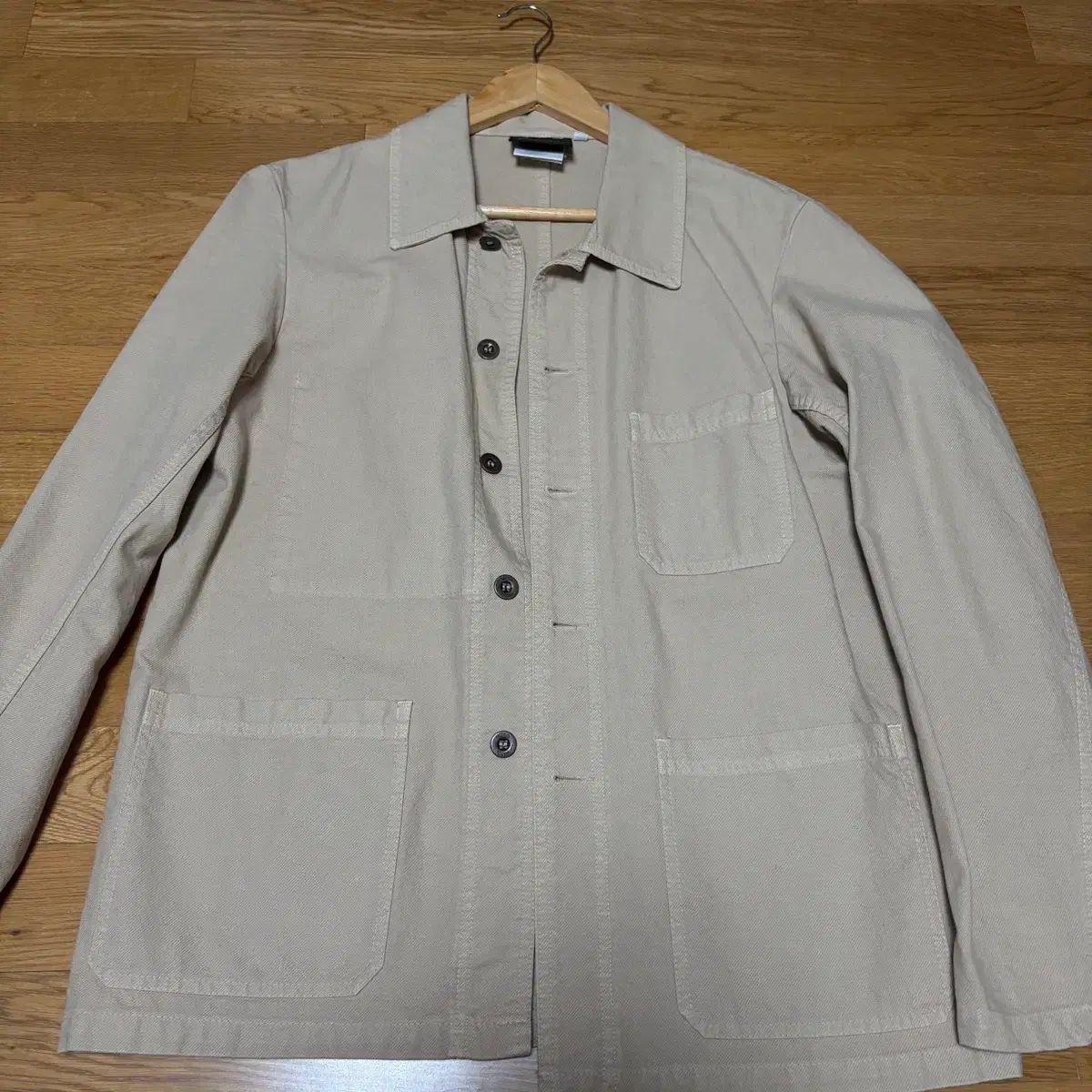 ベトラ ワークジャケット chalk コットン 44
