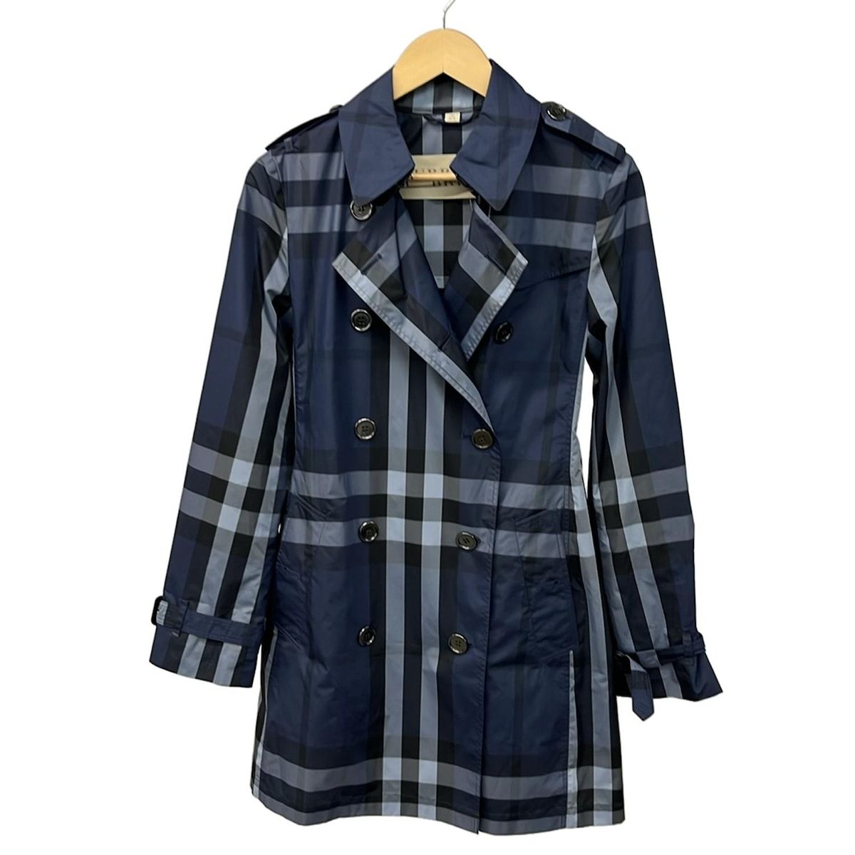 美品】BURBERRY チェック柄トレンチコート 【公式通販】