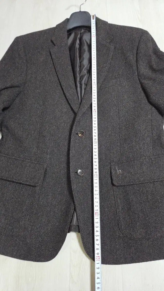 着用画像 HAZZYS ヘリンボーン ツイード ジャケット ブレーザー