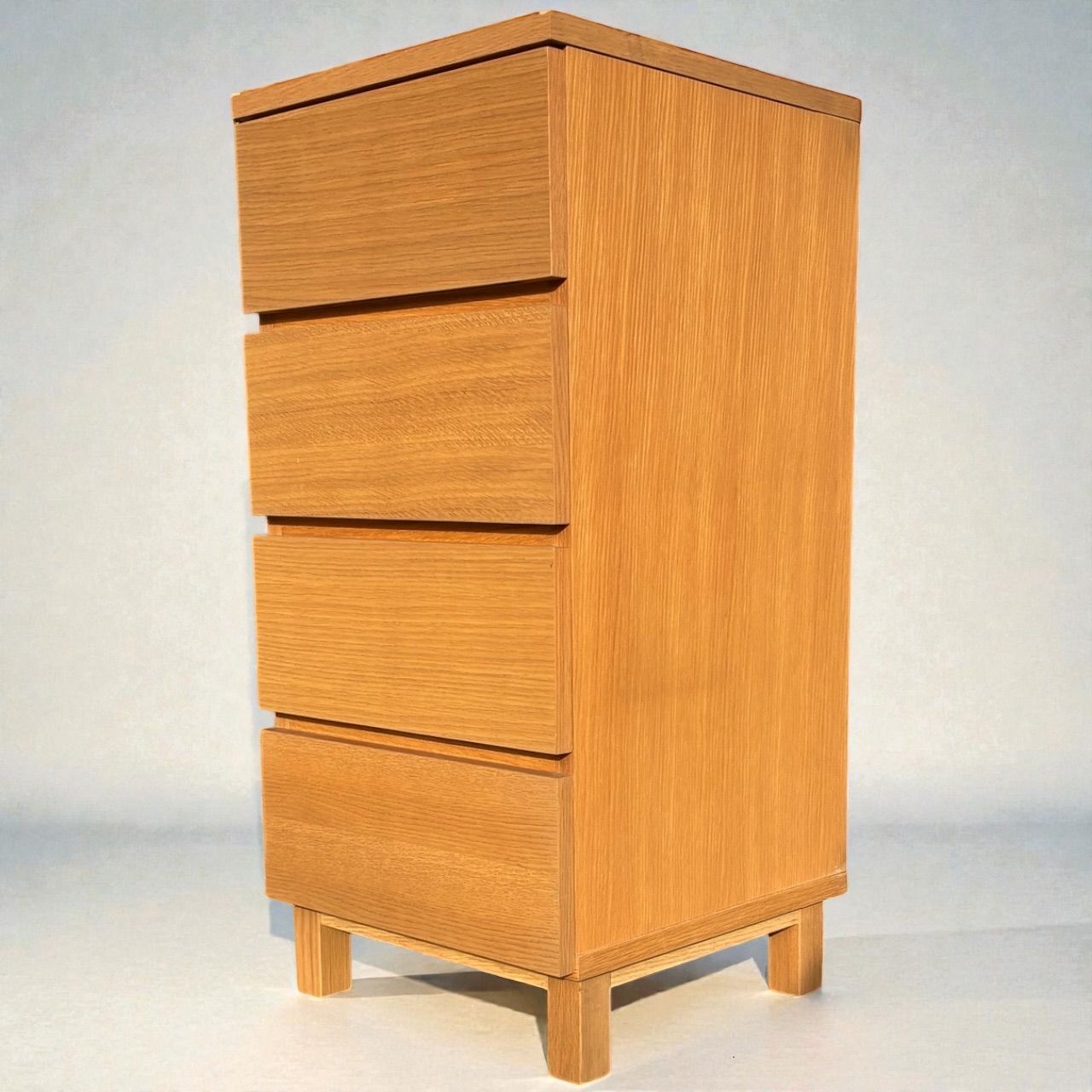 無印良品 廃盤 無印良品 MUJI チェスト オーク材 木製 4段 引き出し