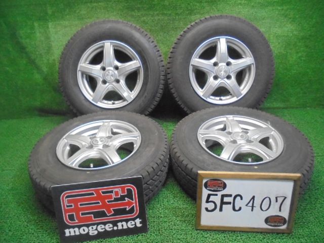 5 FC 407 BB 6 製 165 R 13 LT PR ブリヂストン ブリザックVL 1 スタッドレスタイヤ アルミホイール4本セット サクシード