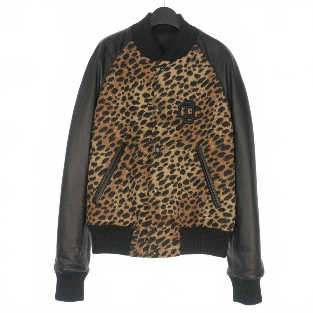 ディースクエアード DSQUARED2 23AW College Bomber Jacket レオパード