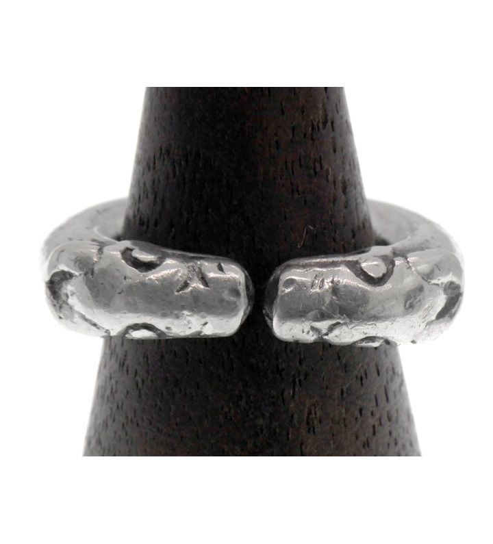 クロムハーツ CHROME HEARTS DOUBLE DOG RING ダブルドッグ シルバー リング 46194